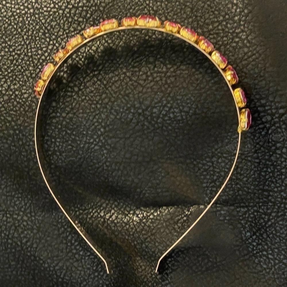 𝅺pink Heart Rhinestone Headband. - Picture 10 of 16